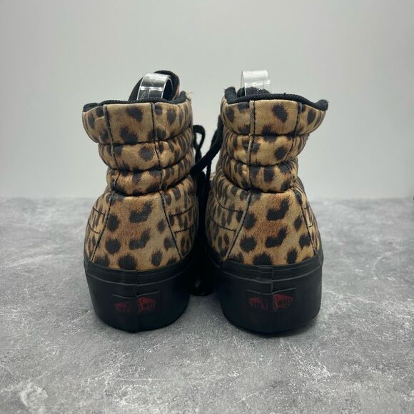 Vans Leopard Print Sk8-Hi Platform Skateboarding Sneaker Size M8 W9.5 Grunge - Picture 5 of 15